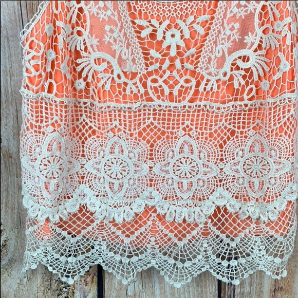 Urban Outfitters Staring at Stars peach lace tank - Picture 5 of 5